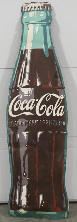 Vintage 6ft SST Embossed Coca-Cola Bottle Adv Sign (1 of 8)