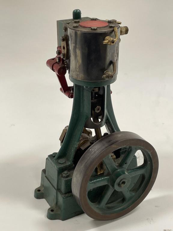 Small Early Cast Iron & Brass Industrial Pump (1 of 10)
