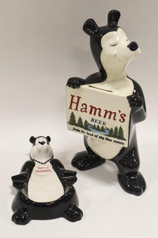 Vintage Hamm's Beer Ceramic Bank & Ash Tray (1 of 10)