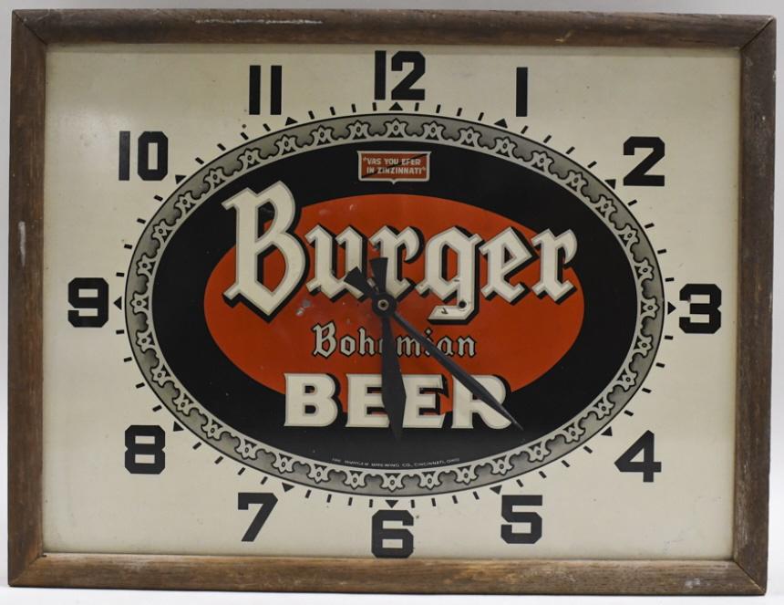 Vintage SST Burger Beer Advertising Clock sign (1 of 6)