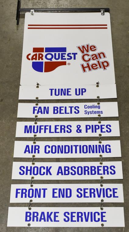 DST Car Quest 8-Piece Advertising Sign w Bracket (1 of 9)