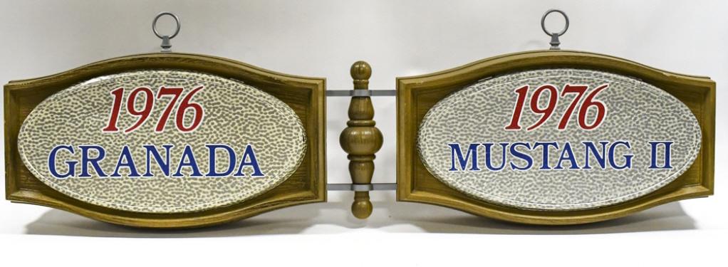 1976 Ford Mustang II Granada Plastic Dealer Sign (1 of 12)