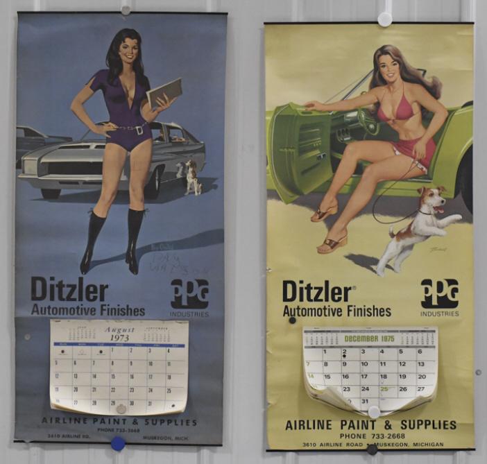 (2) Large 1970s PPG Pinup Girl Calendars (1 of 11)
