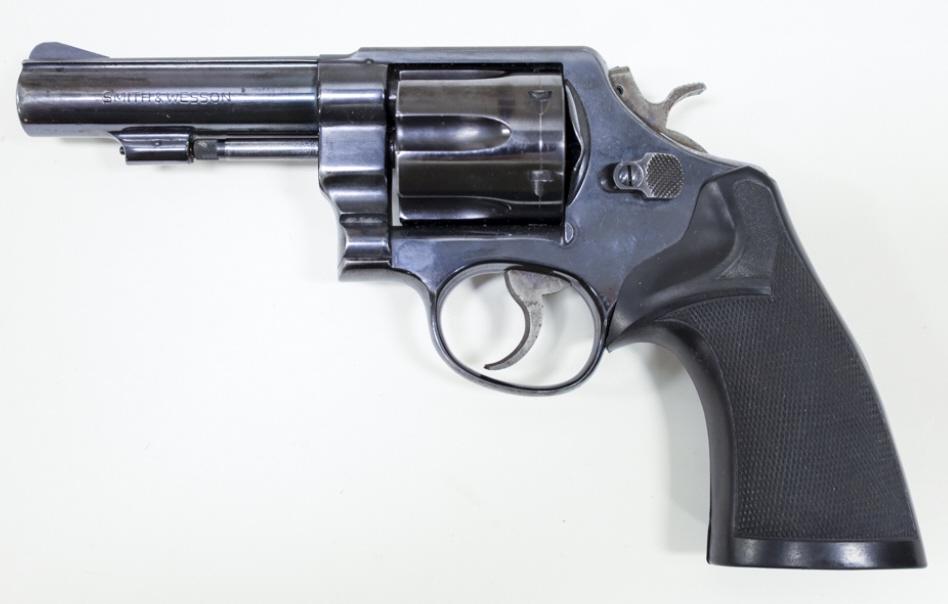 Smith & Wesson Model 58 .41 Magnum Revolver: Smith & Wesson Model 58 six-shot revolver in .41 Magnum. The black finish revolver is in nice used condition and has a 4" barrel. SN: N271224. FFL required for transfer. (754-5)