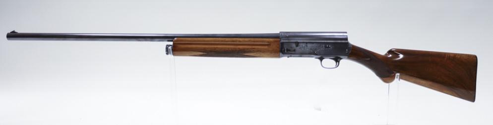 Belgium Browning A5 12 Ga. Semi-Automatic Shotgun: Belgium Browning A5 semi-automatic shotgun in 12 gauge. The shotgun is in nice used condition with a 29.5" barrel. SN: 39828. FFL required for transfer. (765-6)