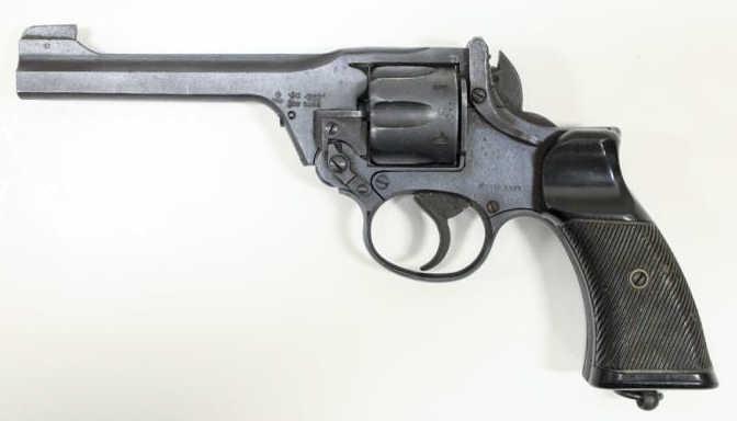 WWII Albion Motors No.1 MK1** .38 Caliber Revolver: British WWII 1943 Albion Motors No. 1 MK 1** 6-shot revolver in .38 caliber. The pistol in in nice used condition with a 5" barrel. All matching serial numbers. SN: C4179. FFL required for transfer. (