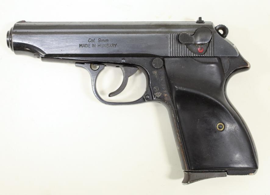 FEG PA-63 9mm Makarov Semi-Auto Pistol: Hungarian FEG PA-63 semi-automatic pistol in 9mm Makarov. The blue finish pistol is in nice used condition with a 4" barrel. SN: BF33314. FFL required for transfer. (845-6)
