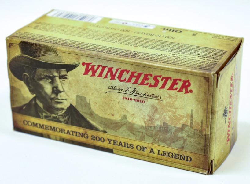 500 Rounds Winchester 200 Years .22 LR Cartridges: 500 round brick of 2010 Winchester 200th Anniversary 40 Grain .22 Long Rifle cartridges. Brick includes 10 fifty round boxes.