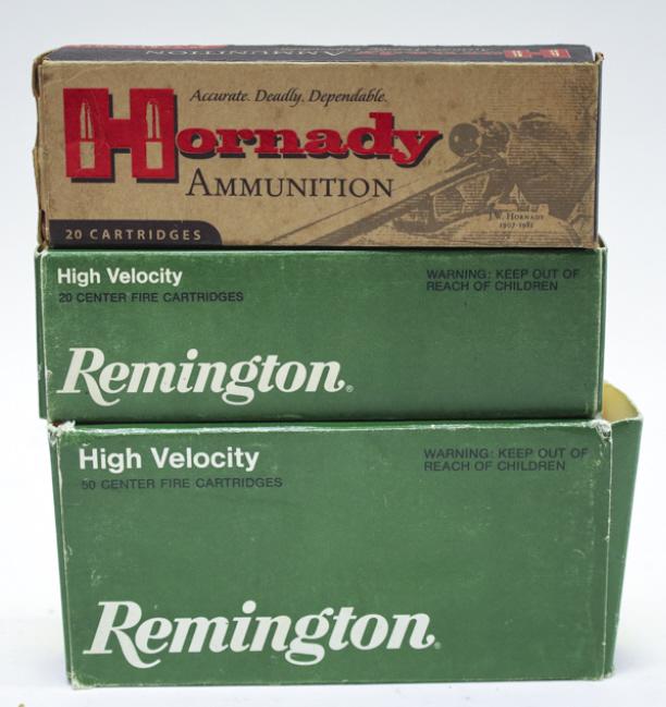 89 Rnds Remington & Hornady .44 Mag Cartridges: 89 rounds Remington & Hornady .44 Magnum cartridges. Lot includes (69) Remington High Velocity 240 grain and (20) Hornady 240 grain JHP/XTP. In the original boxes.