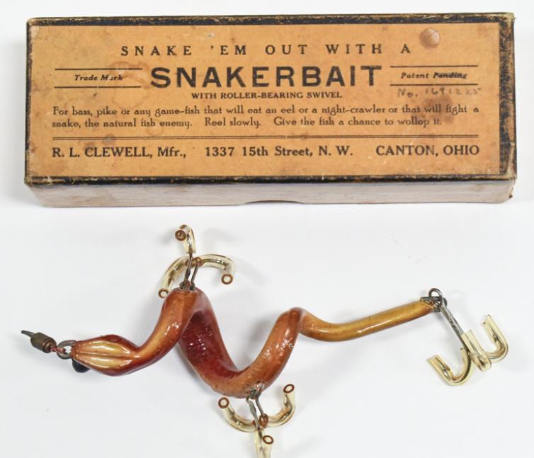 Early RL Clewell Snakerbait Fishing Lure In Box (1 of 12)