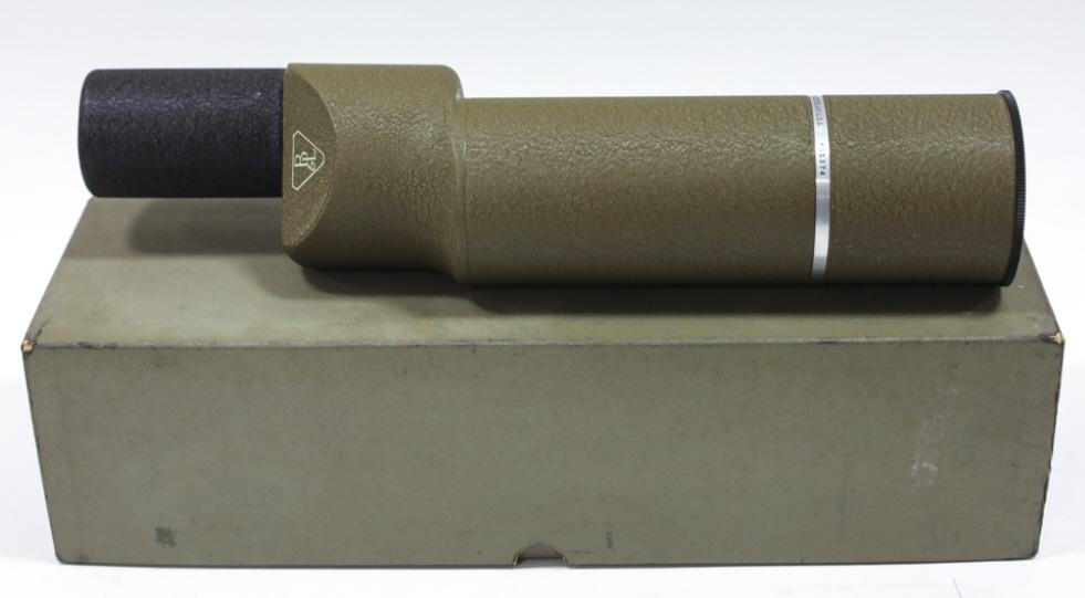 Vintage Bausch & Lomb Prismatic Spotting Scope NIB: Like new in the original box Bausch & Lomb 60mm 20x Prismatic Spotting Scope/Telescope. The scope is in great condition with the lens caps. Measures 13-3/4" in length overall. Serial #KG1374.