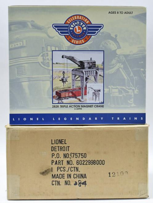Lionel #282R Triple Action Magnet Crane: Lionel #282R Triple Action Magnet Crane. Item no. 6-22998. Good condition new in the box with the outer shipping box.