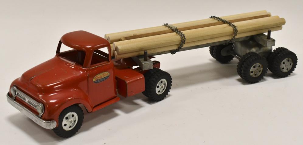 Original Tonka Log Hauler Truck & Trailer (1 of 7)