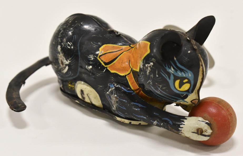 Marx Tin Litho Windup Roll Over Cat (1 of 6)