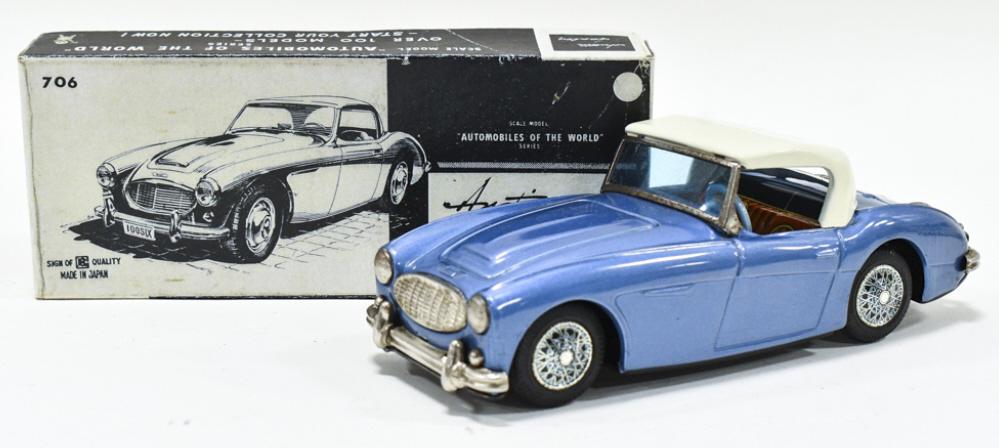 Bandai Japan Tin Friction Austin Healey '100 Six' (1 of 7)