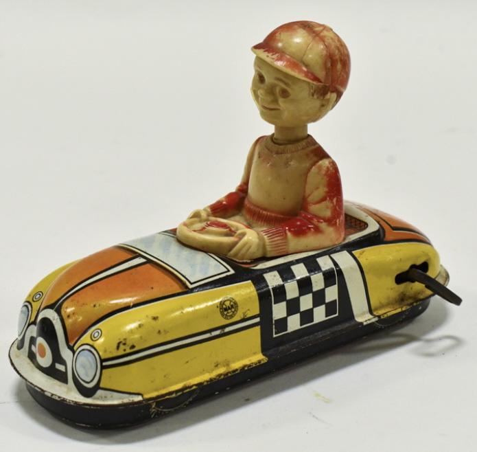 Marx Tin Litho Windup Dipsy Dan Bumper Car (1 of 5)