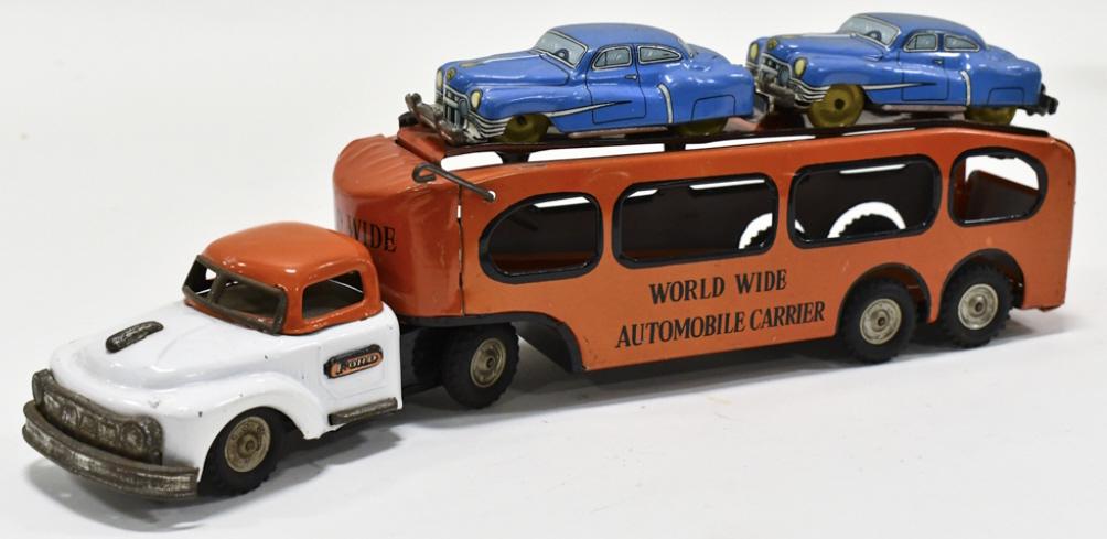 Japan Tin Litho Friction Ford Automobile Carrier (1 of 6)