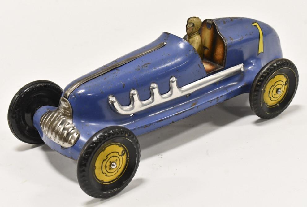 Marx Pressed Steel #7 Racer Push Model (1 of 8)