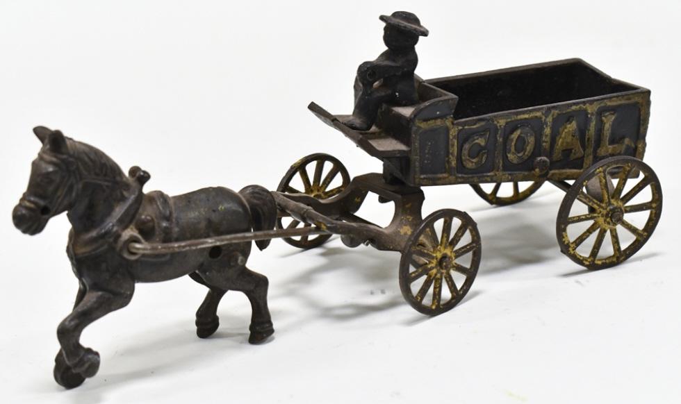 Dent Cast Iron Horse Drawn Coal Wagon (1 of 8)