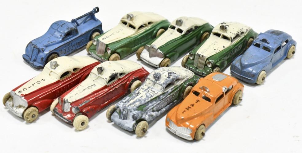 Lot Of Barclay Police Cars, Taxi, & Tow Truck (1 of 7)