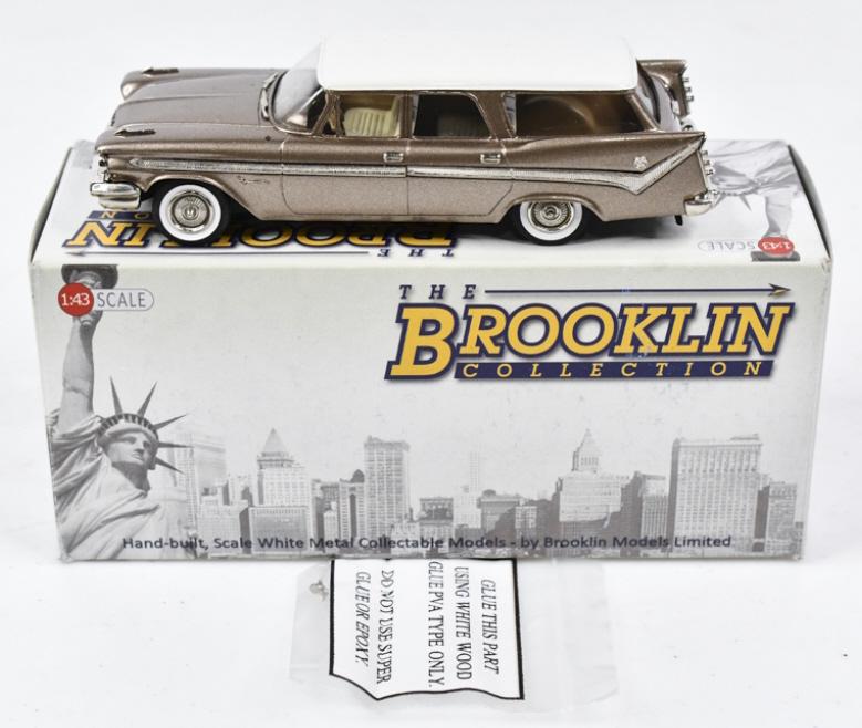 1/43 Brooklin Collection 1959 Desoto Fireflite: 1/43 scale Brooklin Collection 1959 Desoto Fireflite 4-Door Station Wagon. Good condition in the box.