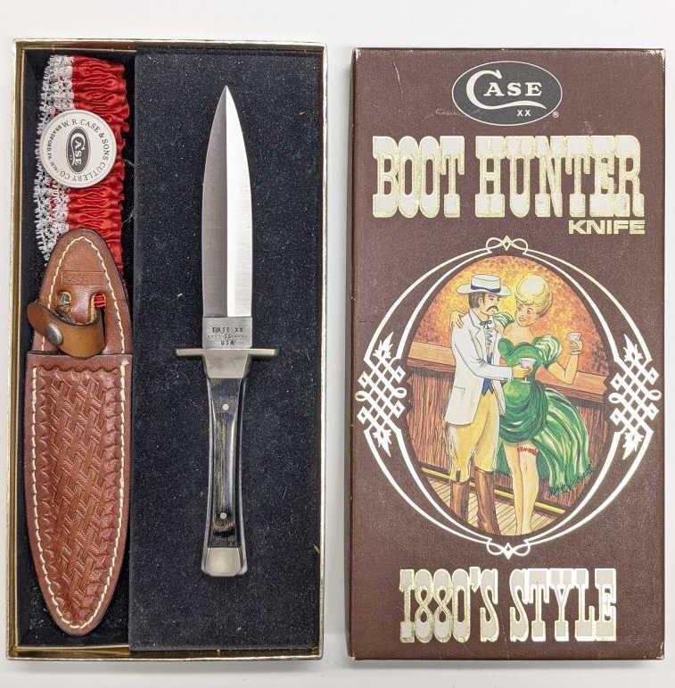 1980 Case XX Boot Hunter Knife in Box w/Garter (2693) on Jan 07, 2023