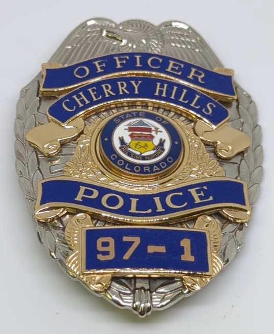 Obsolete Cherry Hills Police Badge #97-1 (1 of 2)