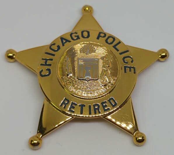 Obsolete Chicago Police Retired Lodge No. 7 Badge (1 of 2)