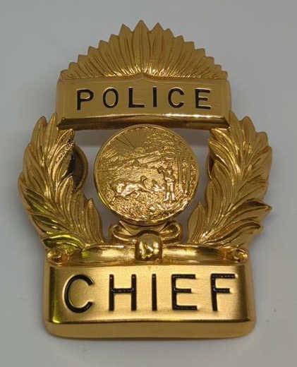Obsolete Police Chief Hat Badge (1 of 2)