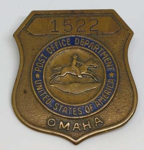 Obsolete Post Office Dept. Omaha Nebraska Badge (1 of 2)