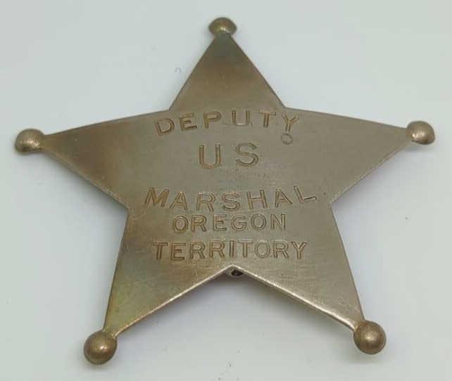 Obsolete Deputy US Marshal Oregon Territory Badge (1 of 2)