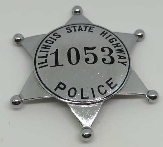 Obsolete Illinois State Highway Badge #1053 (1 of 2)