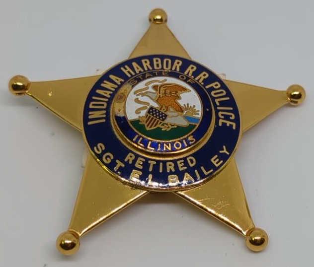 Obsolete Indiana Harbor Railroad Police Retired Bg (1 of 2)