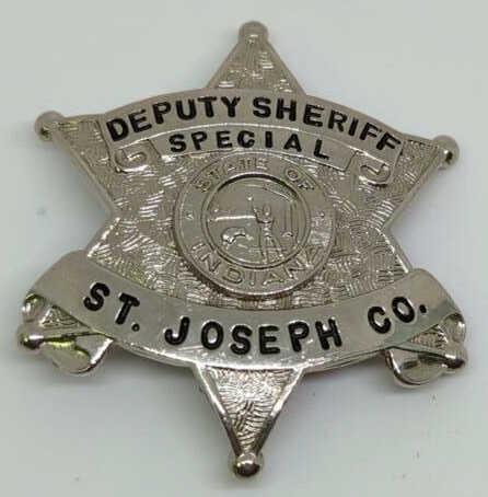 Obsolete St Joseph Co Deputy Sheriff Spec Badge (1 of 2)