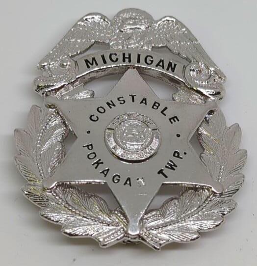 Obsolete Pokagan Twp Mich Constable Badge (1 of 2)
