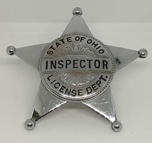 Obsolete State of Ohio License Dept Inspector Bdge (1 of 2)