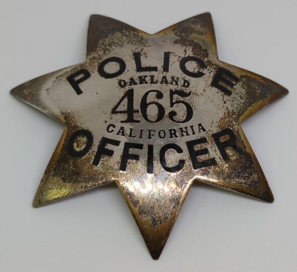 Sterling Oakland, CA Police Officer Pie Plate Bdge (1 of 3)