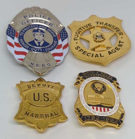 Lot of 4 Commemorative & Security Badges (1 of 2)