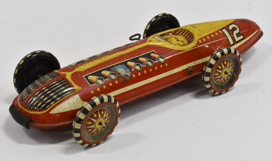 Marx Tin Windup Super Streamline #12 Racer (1 of 6)