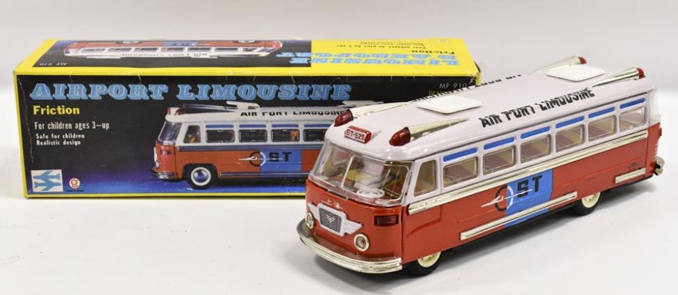 Chinese Tin Friction Airport Limousine w/ Box (1 of 6)