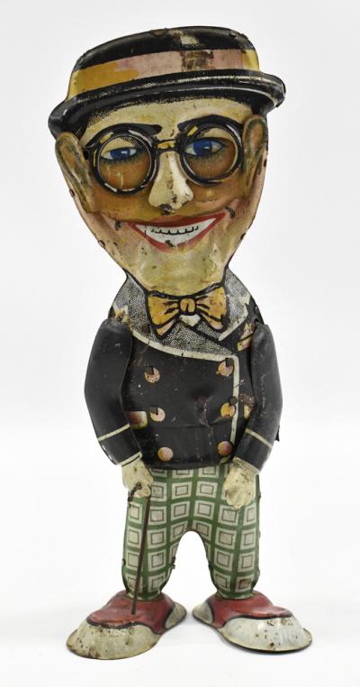 Marx Tin Litho Windup Harold Lloyd Funny Face (1 of 9)