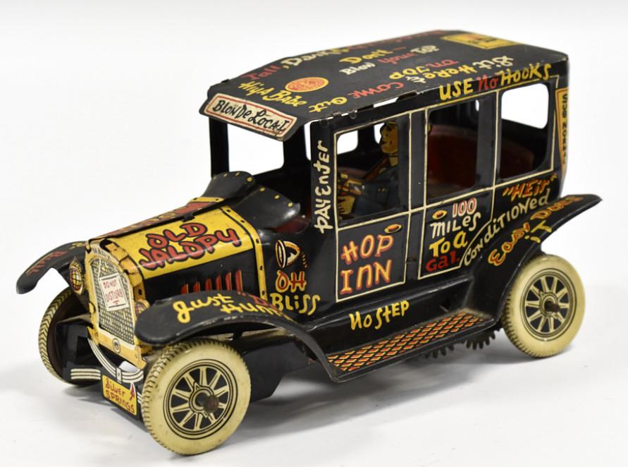Marx Tin Litho Windup Old Jalopy Car (1 of 6)