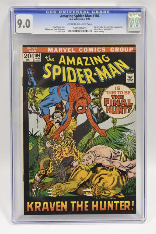 The Amazing Spider-Man #104 Comic CGC - 9.0 (1 of 8)