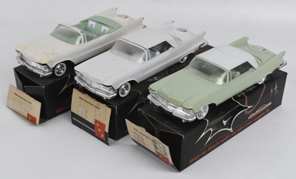 (3) 1958 Chrysler Imperial Dealer Promo Cars w Box (1 of 20)