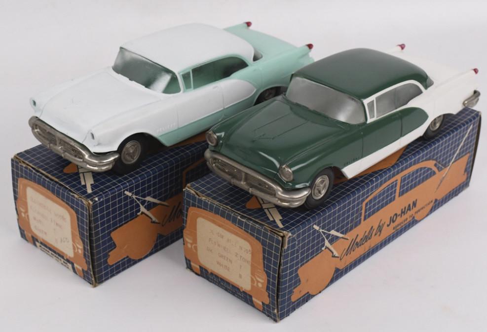 2) 1956 Oldsmobile Holiday Dealer Promo Cars w Box (1 of 20)