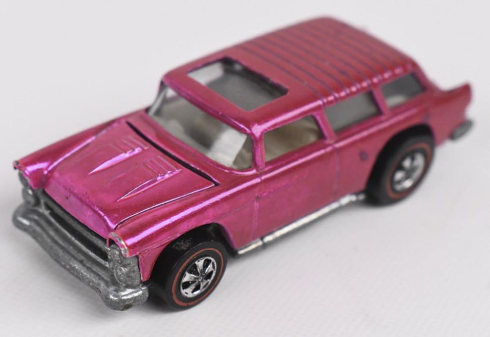 Hot Wheels Redline Hot Pink Classic Nomad: Hot Wheels Redline Hot Pink Classic Nomad. Appears to be in very good to excellent condition. It has toned everywhere but the hood, light wear at headlight bezels, and chip in drivers side. It feature
