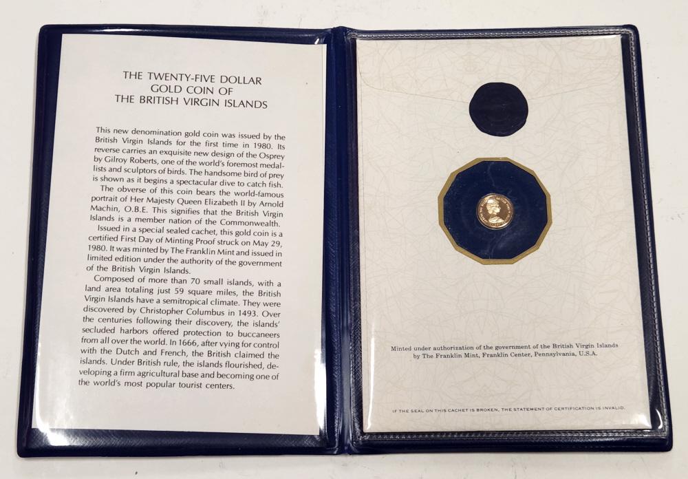 British Virgin Islands $25 Gold Coin (1 of 2)