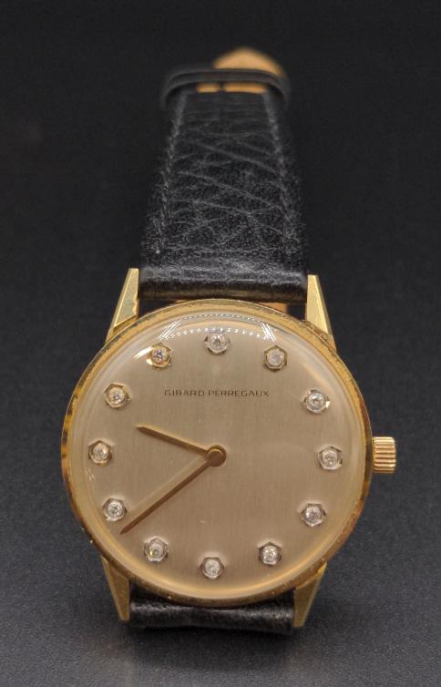 Mens 14K Gold  Girard Perreguax Wristwatch (1 of 4)