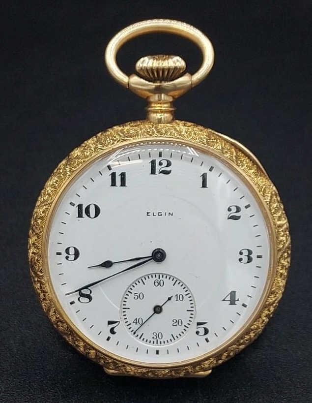 14K Gold Elgin Open Face Pocket Watch (3417) on Jan 06, 2023 Kraft