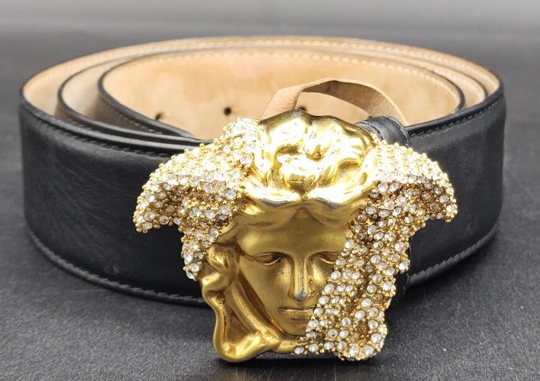 Versace crystal belt cheap